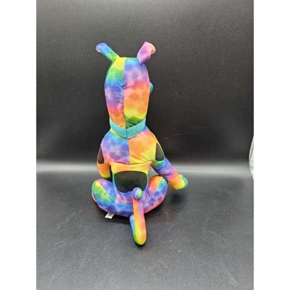 Scooby-Doo Rainbow Multicolored Tie-Dye 12" Plush - Picture 2 of 11